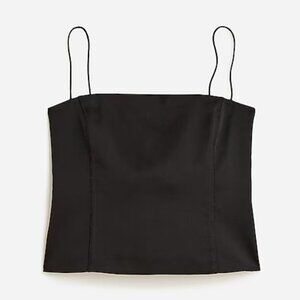 J.Crew Bustier Top In Stretch Satin NWT Size 10